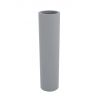 Pot de fleur Cylindrique Torre gris argent basic Vondom D 25 x H 100 cm