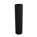 Pot de fleur Cylindrique Torre gris anthracite basic Vondom 25 x 100