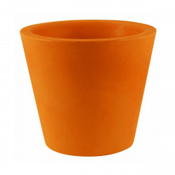 Grand pot Conique diamètre 120 x hauteur 104 cm, simple paroi, Vondom orange