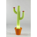 Lampe de sol mexicaine Cactus, pot orange, Slide Design, L x 54, D x 42, H x 130