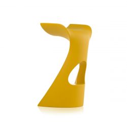 Tabouret de bar design Koncord, Slide Design jaune safran, hauteur d\'assise 70 cm