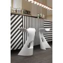 Tabouret de bar design Koncord, Slide Design gris argile, hauteur d'assise 70 cm