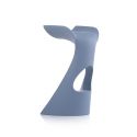 Tabouret de bar design Koncord, Slide Design bleu poudré, hauteur d'assise 70 cm