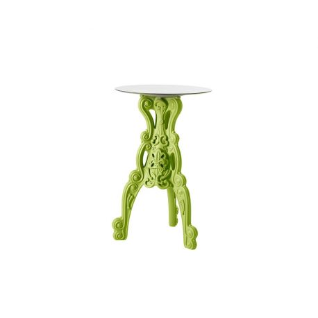 Table d'appoint Master of Love vert citron, Slide design, D x 69, H x 110 cm