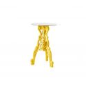 Table d'appoint Master of Love jaune safran, Slide design, D x 69, H x 110 cm