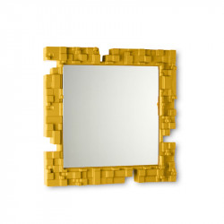 Miroir mural Pixel, Slide Design jaune safran