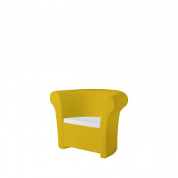Fauteuil Kalla, Slide Design jaune safran