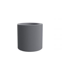 Pot Gatsby Cylindre 40xH40 cm, Vondom gris argent