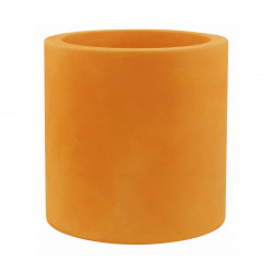 Grand pot Cylindrique orange, double paroi, Vondom, Diamètre 80 x Hauteur 80 cm
