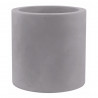 Pot Cylindre diamètre 50 x hauteur 50 cm, double paroi, Vondom gris argent