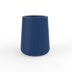 Pot de fleur cylindrique Ulm simple paroi, bleu marine, Vondom, 49x49x60 cm