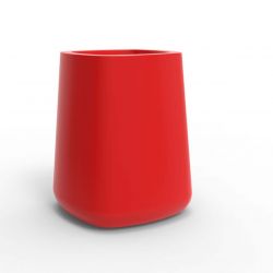 Pot carré Ulm simple paroi, rouge, Vondom, 61x61x75 cm
