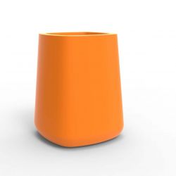 Pot carré Ulm simple paroi, orange, Vondom, 61x61x75 cm