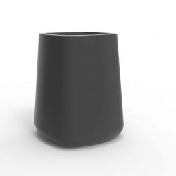 Pot carré Ulm simple paroi, gris anthracite, Vondom, 61x61x75 cm