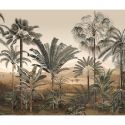 Tapis en vinyle Agamir aux motifs jungle vert et marron Pôdevache : 66 x 132 cm