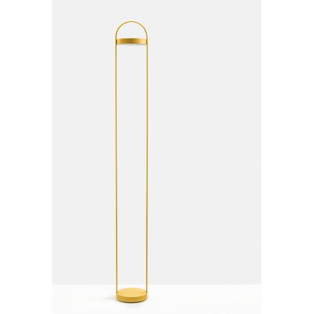 Lampe de table Giravolta, Pedrali jaune taille L, H. 130 x D. 15 cm