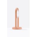 Lampe de table sans fil Giravolta, Pedrali rose taille S, H. 33 x D. 15 cm