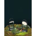 Lampe de table sans fil Giravolta, Pedrali gris tourterelle taille S, H. 33 x D. 15 cm