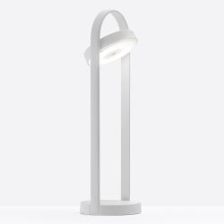 Lampe d'appoint san fil Giravolta, Pedrali blanc taille M, H. 50 x D. 15 cm