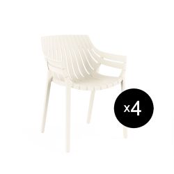 Lot de 4 fauteuils Spritz, Vondom blanc