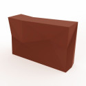 Banque d'accueil Origami, élément droit, Proselec bronze Laqué