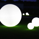Lampe d'extérieur Globo Out , Slide Design blanc Diamètre 50 cm