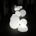 Lampe d'extérieur Globo Out , Slide Design blanc Diamètre 60 cm