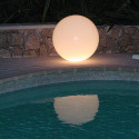Lampe d'extérieur Globo Out , Slide Design blanc Diamètre 120 cm