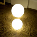 Lampe globe d'intérieur Globo In, Slide Design blanc Diamètre 40 cm