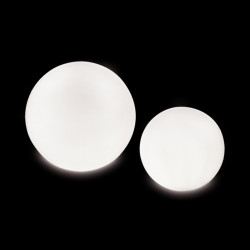 Lampe globe d\'intérieur Globo In, Slide Design blanc Diamètre 70 cm