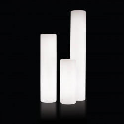 Colonne lumineuse Cilindro Out, Slide Design blanc Diamètre 170 cm
