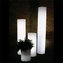 Colonne lumineuse Fluo In, Slide Design blanc, Hauteur 80 cm