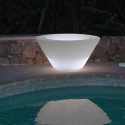 Petit X-pot lumineux, Slide Design blanc Hauteur 33 cm