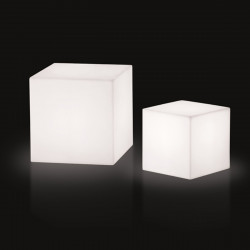Cube lumineux Outdoor, Slide Design blanc 30 cm