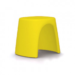 Tabouret Amélie Sgabello hauteur d\'assise 43 cm, Slide Design jaune safran