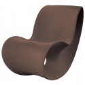Rocking chair design Voido, Magis brun corten mat