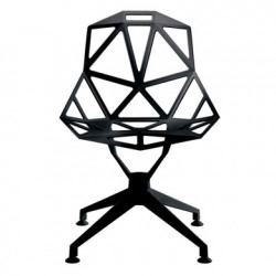 Chaise design One étoile pivotante Magis noir