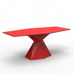 Table Vertex L180 cm, Vondom rouge