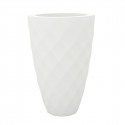 Pot Vases blanc, avec réserve d'eau, Vondom, diamètre 65 cm x hauteur 100 cm