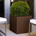 Pot Cube 50x50x50 cm, simple paroi, Vondom bronze