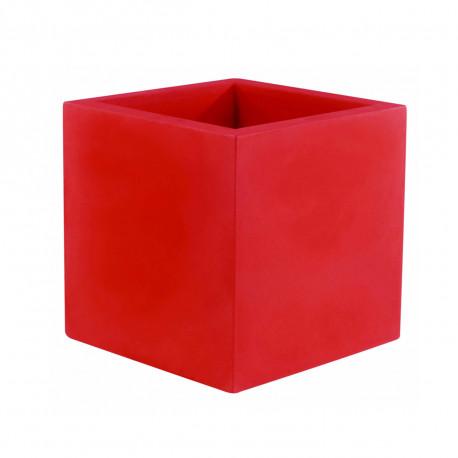 Pot Cubo 50 cm, laqué brillant, Vondom rouge