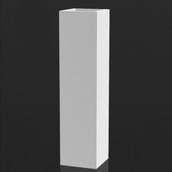Pot Torre Cuadrada 25 cm, Vondom blanc Lumineux