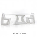 Table Rest, Vondom, plateau blanc Full White, Longueur 300 cm