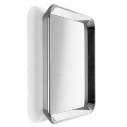 Miroir carré design Déjà Vu, Magis aluminium poli