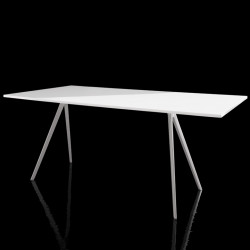 Baguette, grande table à manger design, Magis blanc 160x85 cm