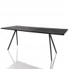 Baguette, grande table à manger design, Magis noir 160x85 cm