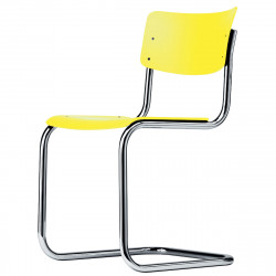 S43 Chaise luge Cantilever, Thonet jaune