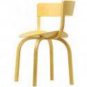404F Chaise en bois avec dossier large, Thonet teinté jaune