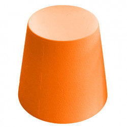 Ali Baba, tabouret design, Slide Design orange, hauteur d\'assise 43 cm