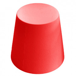 Ali Baba, tabouret design, Slide Design rouge, hauteur d\'assise 43 cm